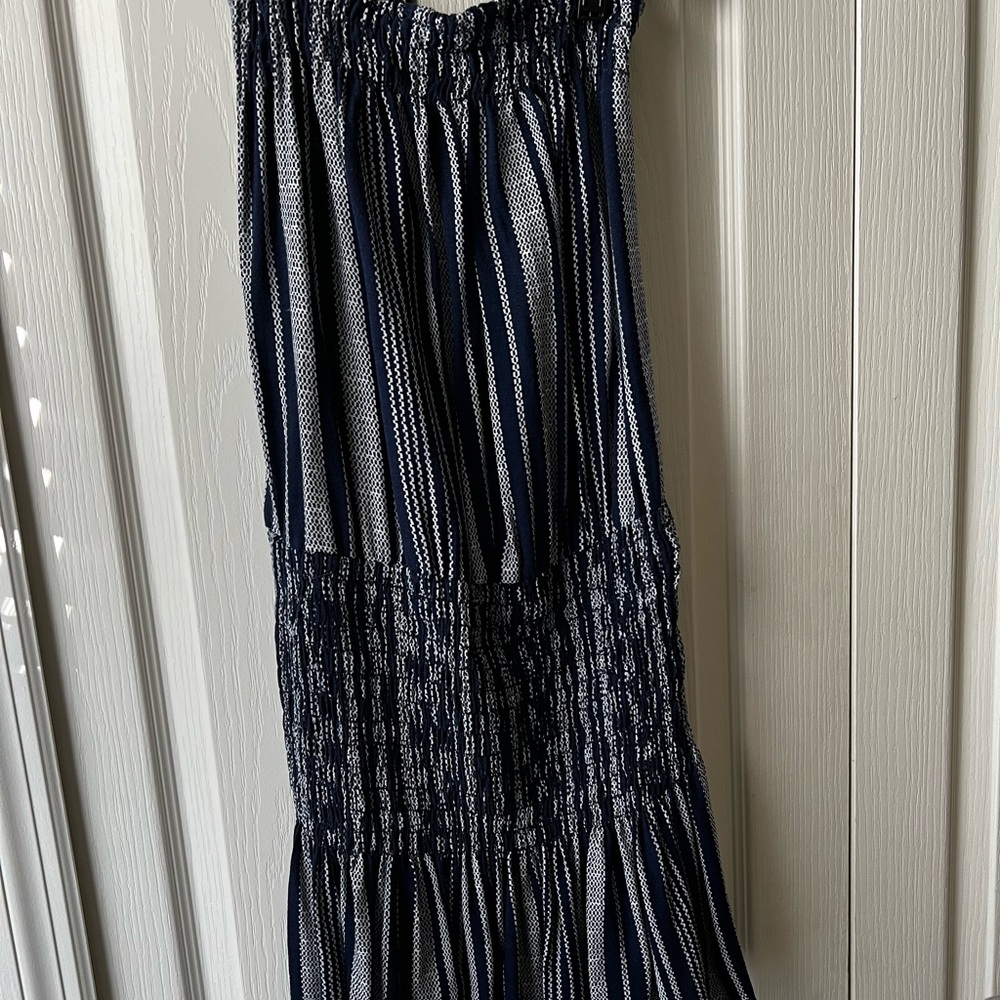 Blue Life striped strapless dress